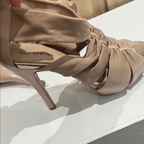 Call It Spring Chic Brown Heels - Picture 5 of 14